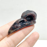 3 Types 5cm Crow Skull Carving Wholesale Garnet Black Obsidian -Wholesale Crystals