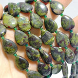 3 Types Mini Drilled Waterdrop Shape DIY Beads Strands Wholesale Dragon Blood Stone Labradorite - Wholesale Crystals