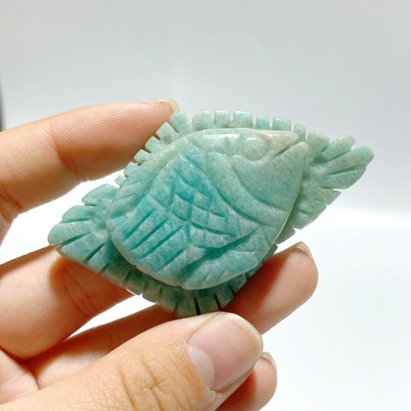 30 Pieces Amazonite Sea Animal Carving - Wholesale Crystals