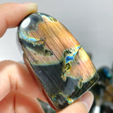 30 Pieces Beautiful Purple Yellow Labradorite Free Form - Wholesale Crystals