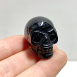 30 Pieces Black Agate Skull Carving - Wholesale Crystals