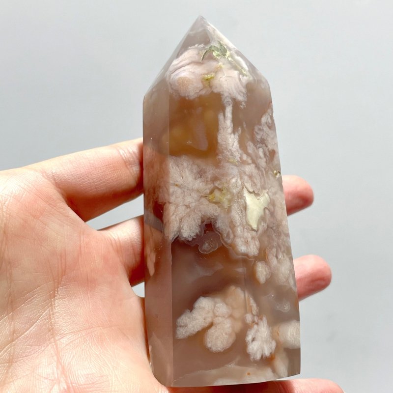 32 Pieces Fats Sakura Flower Agate Tower Points - Wholesale Crystals