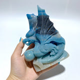 Unique Trolleite Stone Flying Dragon Carving