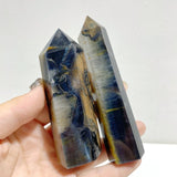 36 Pieces Blue Tiger Eye Mixed Quartz Tower Point -Wholesale Crystals