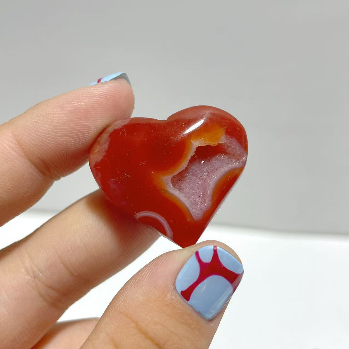 Geode Druzy Carnelian Heart Wholesale