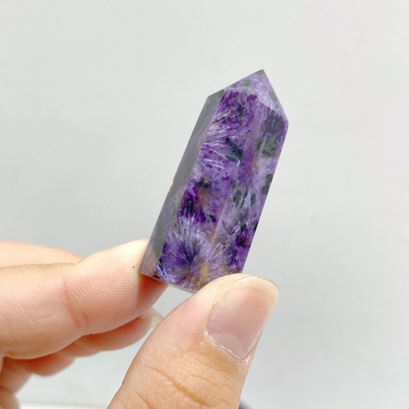 37 Pieces Charoite Tower Points -Wholesale Crystals
