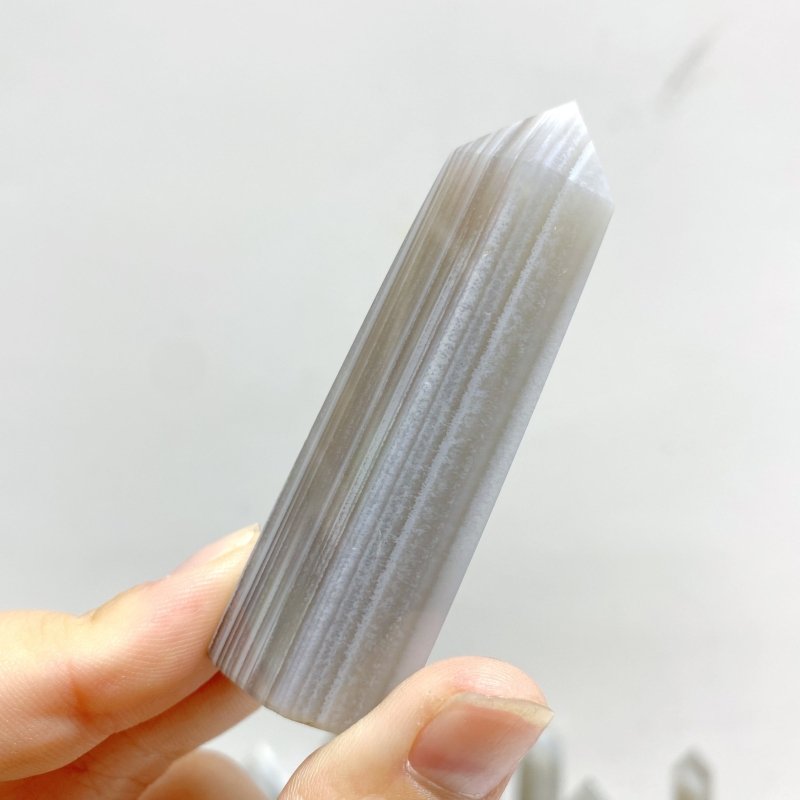 38 Pieces Stripe Agate Tower Points -Wholesale Crystals