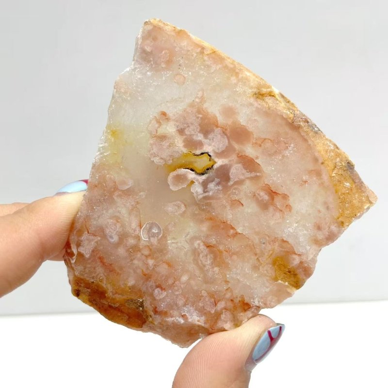 39 Pieces Sakura Flower Agate Slab - Wholesale Crystals