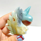 39 Pieces Small Caribbean Calcite Unicorn Carving - Wholesale Crystals