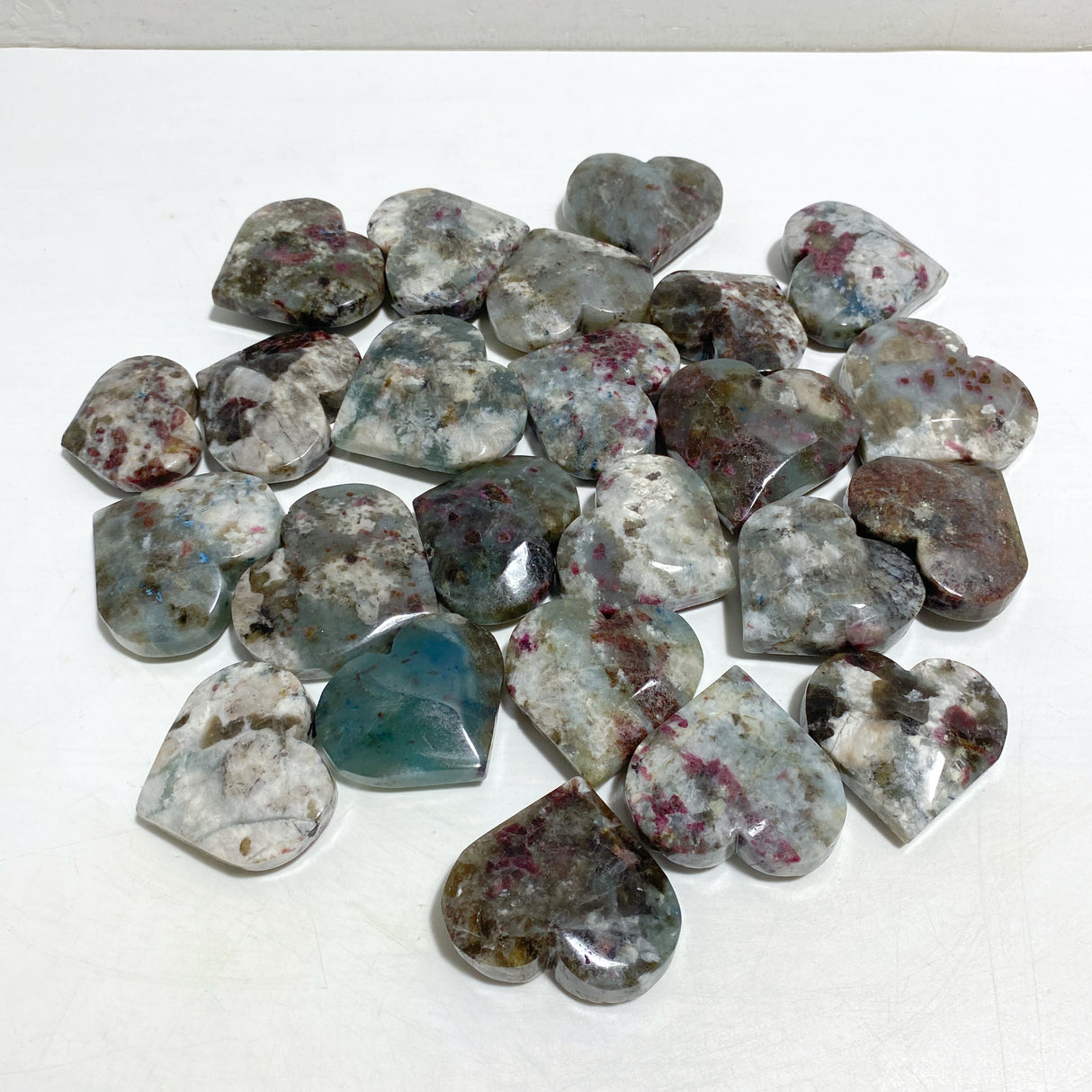 Pink & Blue Tourmaline Heart Wholesale