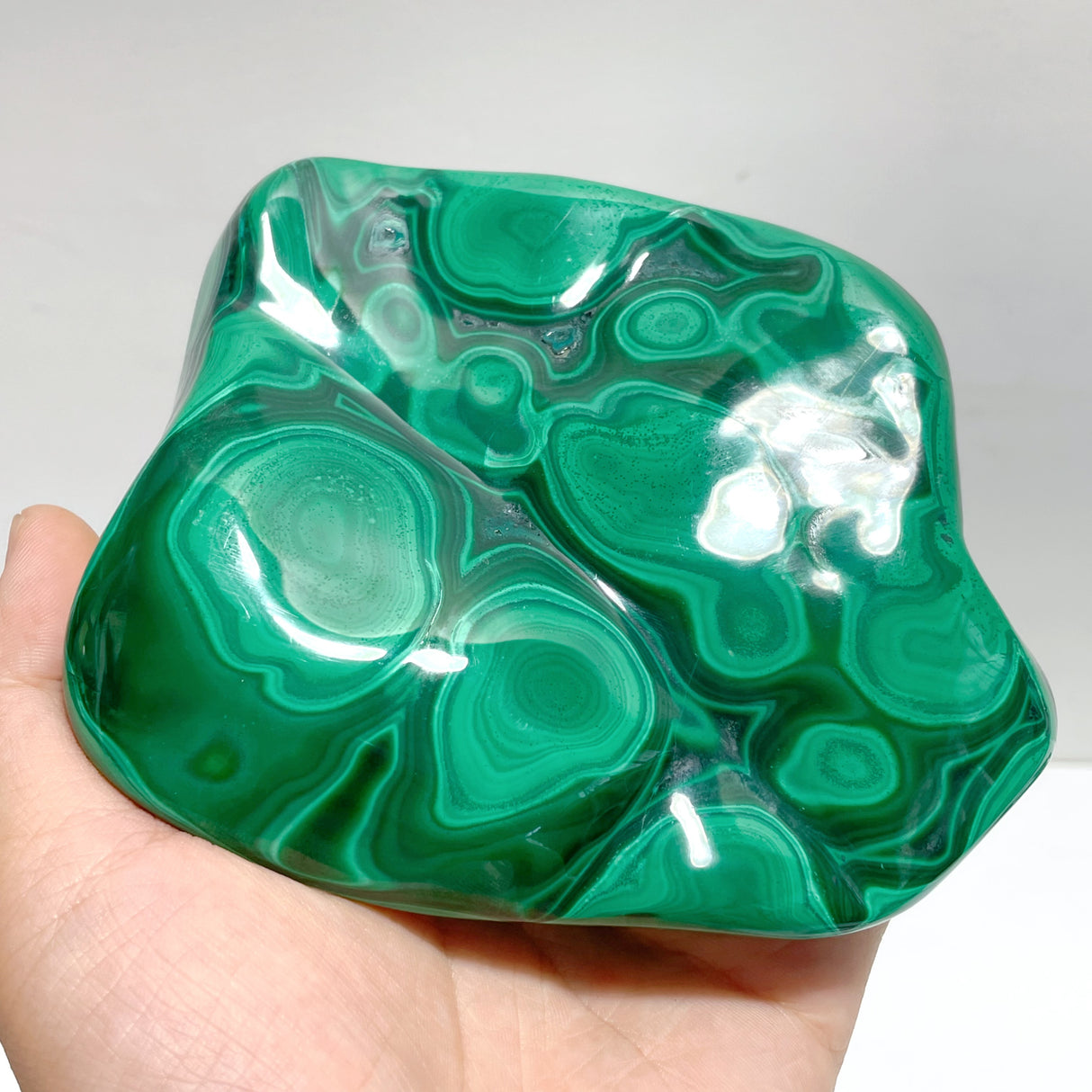 4 Pieces High Quality Polished Malachite Free Form