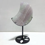 4 Pieces Fluorite Moon Carving With Stand