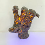 Yooperlite Stone Witchcore Demon Hand Carving