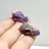 3CM Chevron Amethyst Dragon Head Carving Wholesale -Wholesale Crystals