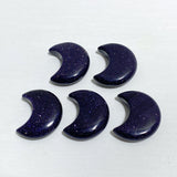 5 Types 3CM Moon Carving Wholesale Africa Blood Stone Blue Sandstone