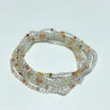 3MM Multi - Faceted Crystal Flash Bead Bracelets Necklace Wholesale Labradorite Sunstone Aquamarine - Wholesale Crystals