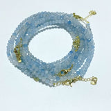 3MM Multi - Faceted Crystal Flash Bead Bracelets Necklace Wholesale Labradorite Sunstone Aquamarine - Wholesale Crystals