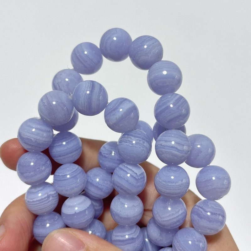 3pcs High Grade Blue Lace Agate Bracelet (HGUB23) - Wholesale Crystals