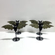 4 Pairs Pyrite Bat Wing Carving With Stand - Wholesale Crystals