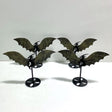 4 Pairs Pyrite Flying Dragon Wing Carving With Stand - Wholesale Crystals