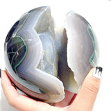 4 Pieces Beautiful Geode Agate Spheres - Wholesale Crystals