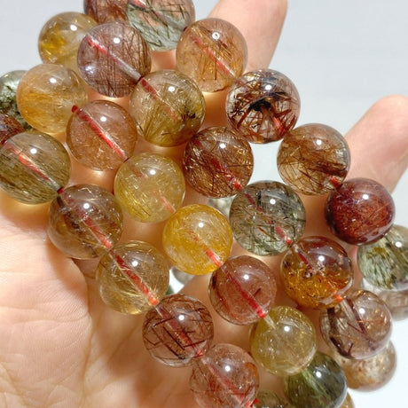 4 Pieces High Grade Rutile Quartz Bracelet For Collection - Wholesale Crystals