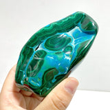 4 Pieces High Quality Beautiful Polished Chrysocolla Mixed Malachite Free Form 2 - Wholesale Crystals