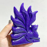 4 Pieces Lapis Lazuli Nine-tailed Fox Carving -Wholesale Crystals