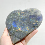 4 Pieces Large Labradorite Heart With Stand -Wholesale Crystals