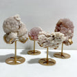 4 Pieces Raw Stilbite Specimen With Stand #5 -Wholesale Crystals