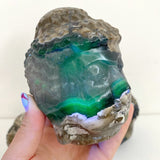 4 Pieces Volcano Agate Buddha Head Carving(UV - Reactive) - Wholesale Crystals