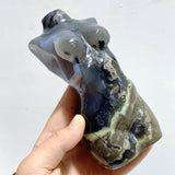 4 Pieces Volcano Agate Goddess Carving (UV - Reactive) - Wholesale Crystals