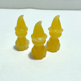 4 Types Halloween Ghost Cat Carving Wholesale Moss Agate Labradorite Yooperlite Yellow Calcite - Wholesale Crystals