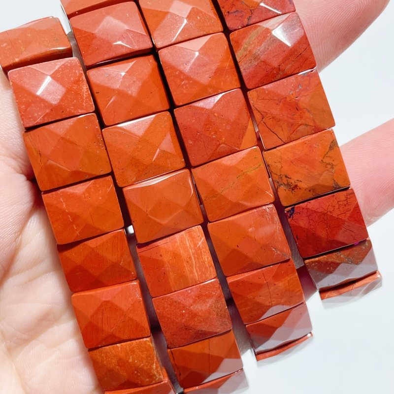 4 Types Multi - faceted Bracelet Wholesale Red Jasper Labradorite India Moonstone Howlite - Wholesale Crystals