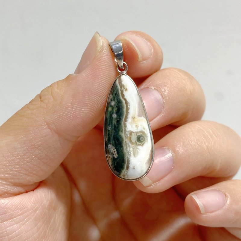 40 Pieces Vein Ocean Japser Pendant -Wholesale Crystals