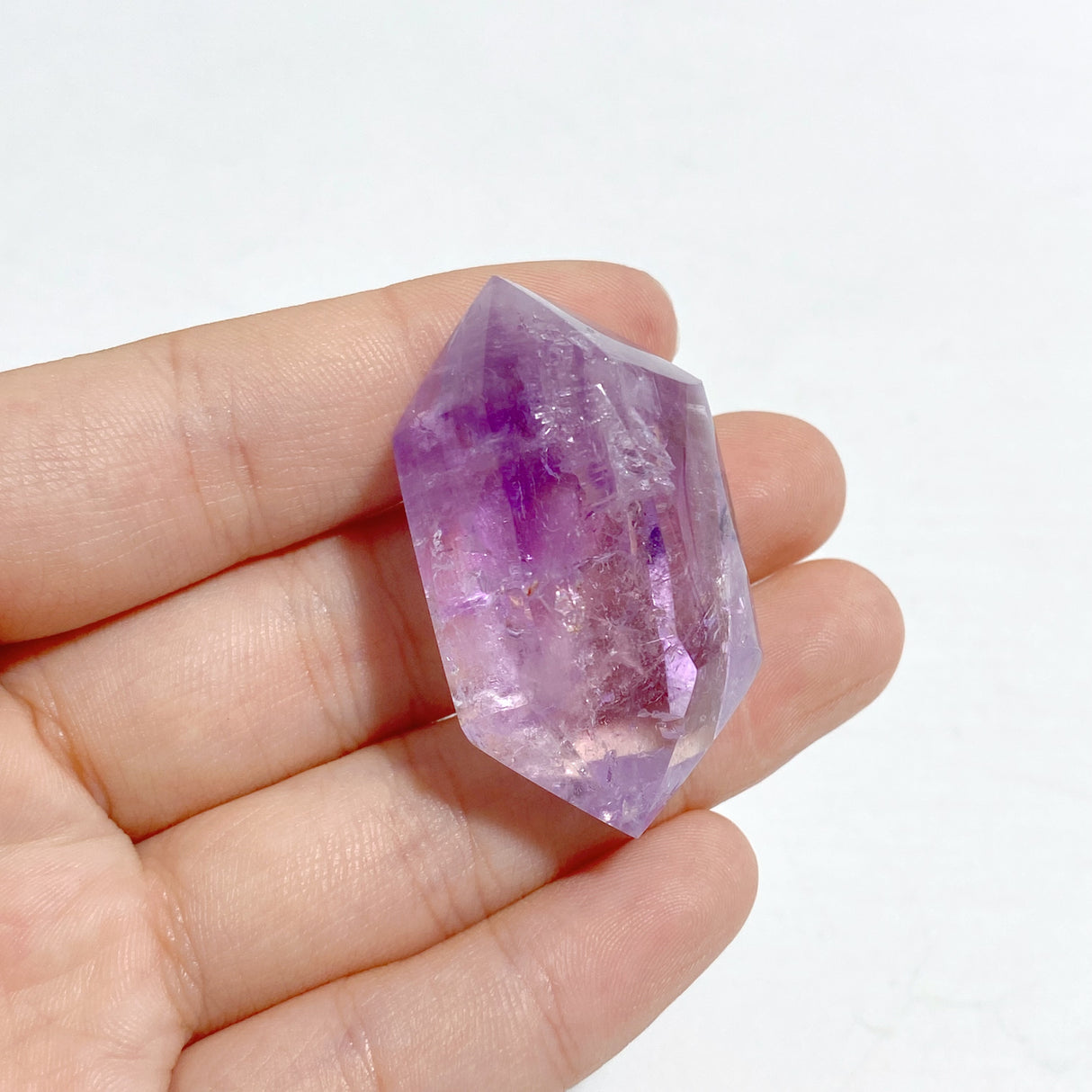 A97 Amethyst Double Point Enhydro Crystal