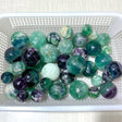 42 Pieces Beautiful Feather Fluorite Sphere Balls - Wholesale Crystals