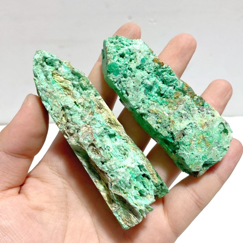 43 Pieces Indonesia Turquoise Druzy Geode Tower Points - Wholesale Crystals