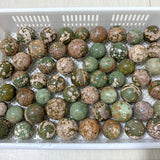 56 Pieces Rainforest Jasper Spheres (Sea Freight Only)