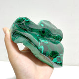 Unique Malachite Heart With Stand