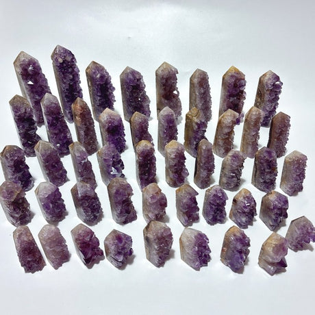 46 Pieces Amethyst Cluster Points -Wholesale Crystals