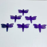 6 Types Dragonfly Crystal Carving Wholesale Caribbean Calcite Rose Quartz