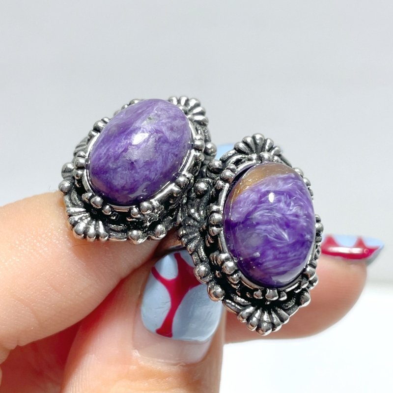 47 Pieces Charoite Different Styles Ring 2 - Wholesale Crystals