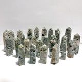 26 Pieces 7th Vein Ocean Jasper Four-Sided Points