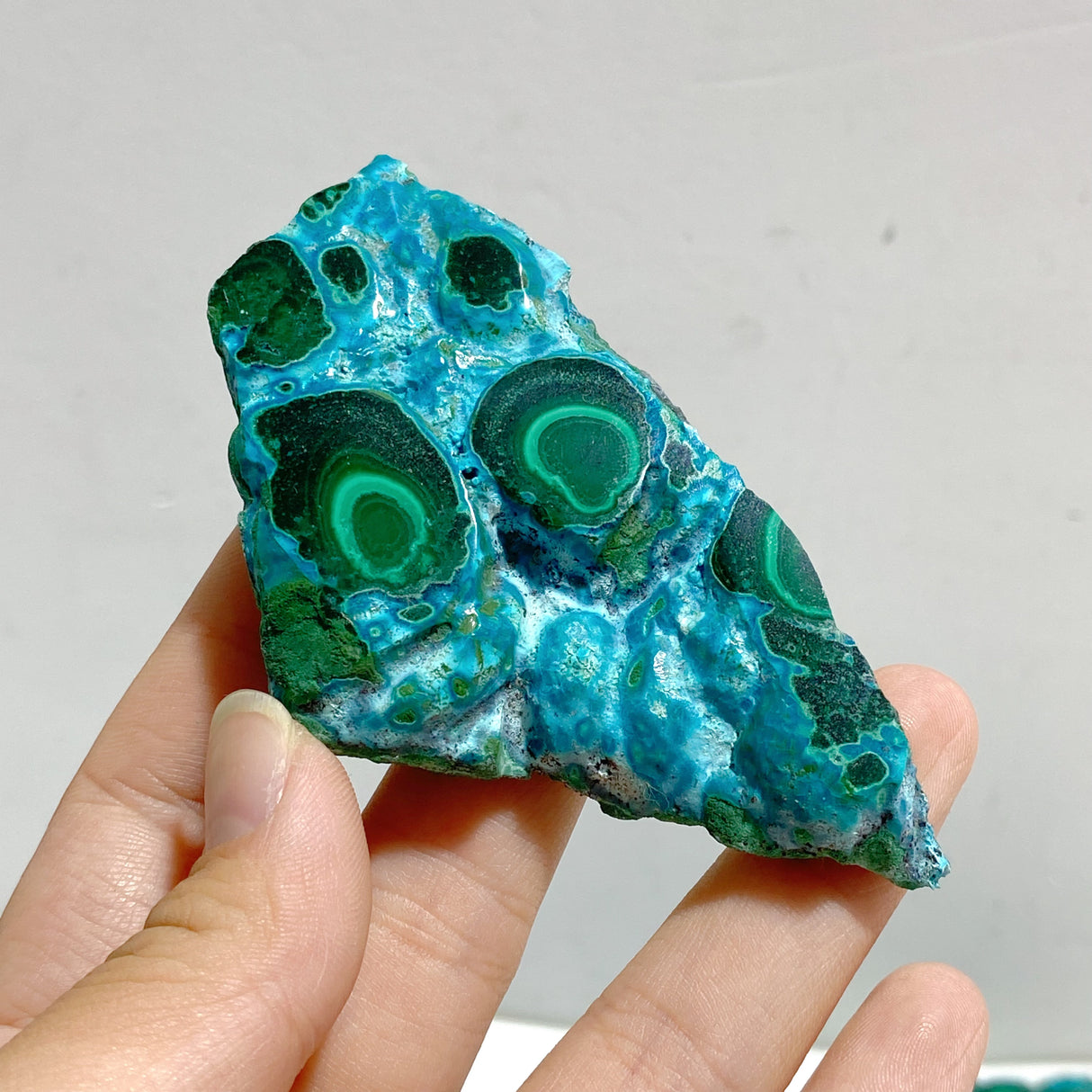 10 Pieces High Quality Beautiful Chrysocolla Mixed Malachite Slab Specimen #1