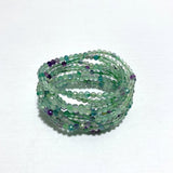 4MM Multi - Faceted Flash Bead Bracelets Wholesale Fluorite Garnet - Wholesale Crystals
