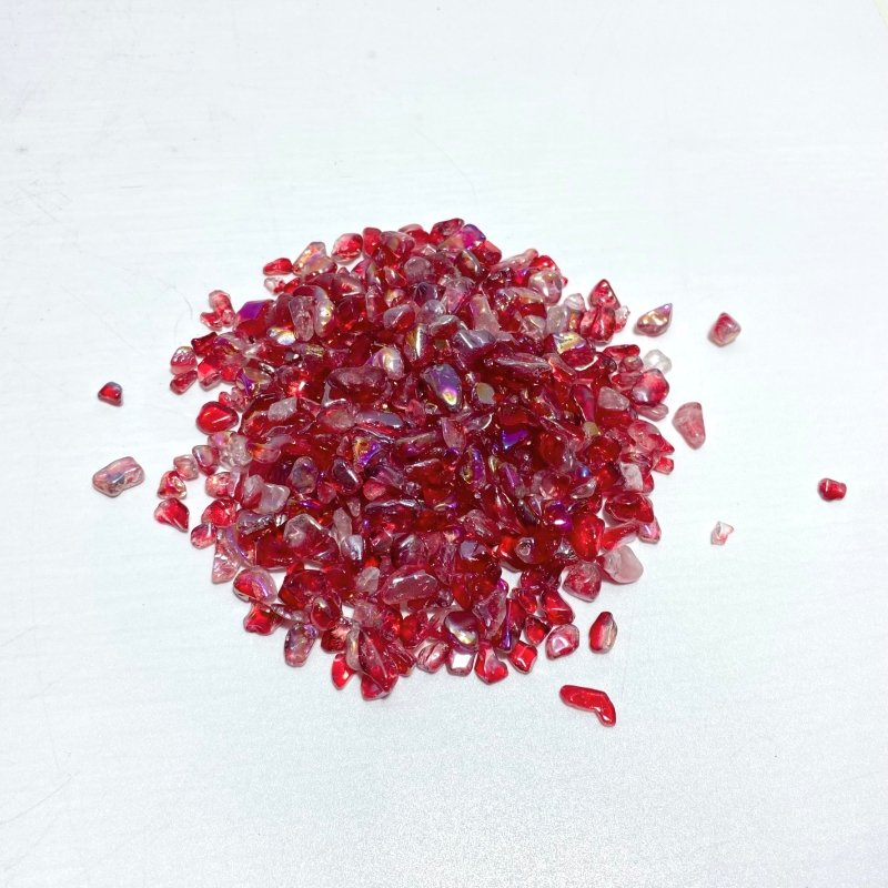5 Colors Aura Clear Quartz Gravel Chips Wholesale - Wholesale Crystals