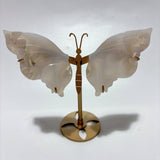 5 Pairs Sakura Flower Agate Butterfly Wing With Stand -Wholesale Crystals