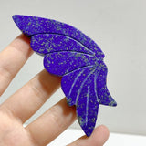 5 Pairs Small Lapis Lazuli Butterfly Wing Carving With Stand -Wholesale Crystals