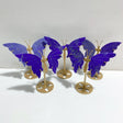 5 Pairs Small Lapis Lazuli Butterfly Wing Carving With Stand -Wholesale Crystals